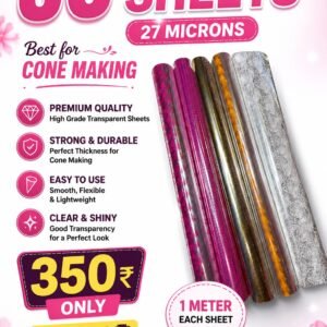 TRANSPARENT SHEETS 50 SHEETS 27 MICRONS