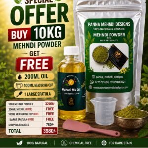 Buy 10 kg mehndi powder get 3 items free