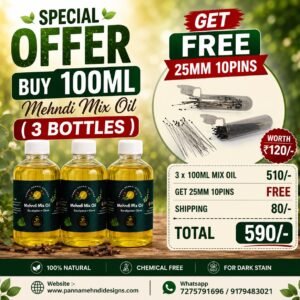Buy 100 ML ( 3 Bottles ) Get 25mm 10Pins Free (Copy)